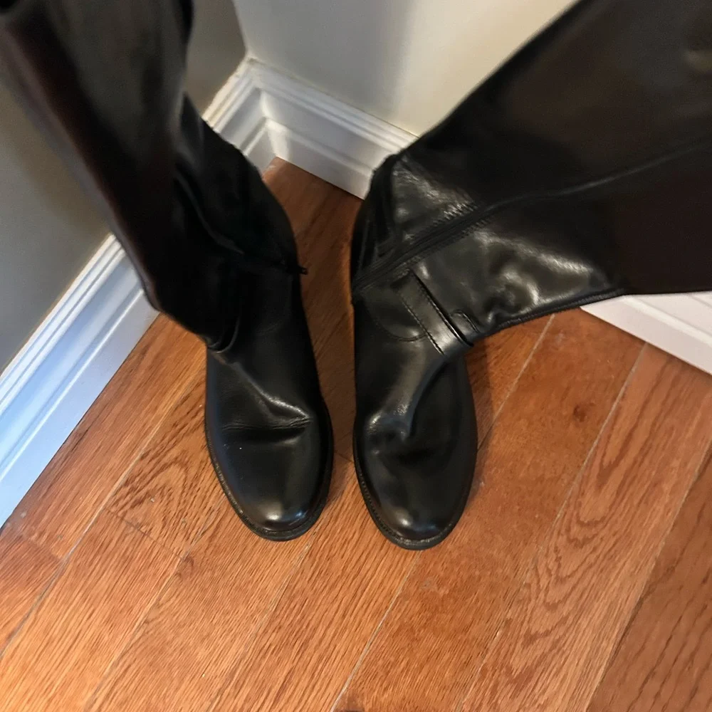 Clarks Black leather riding boots - Picture 8 of 10